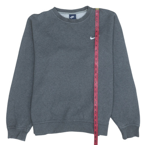 Nike Men's Grey Crew Neck Pullover Sweatshirt L Sports Style