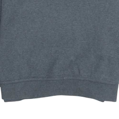 Nike Men's Grey Crew Neck Pullover Sweatshirt L Sports Style
