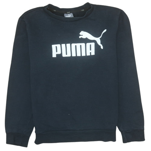 Puma Men's Black XS Pullover Sweatshirt Crew Neck Graphic Sportswear