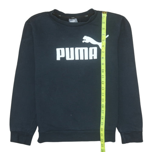 Puma Men's Black XS Pullover Sweatshirt Crew Neck Graphic Sportswear