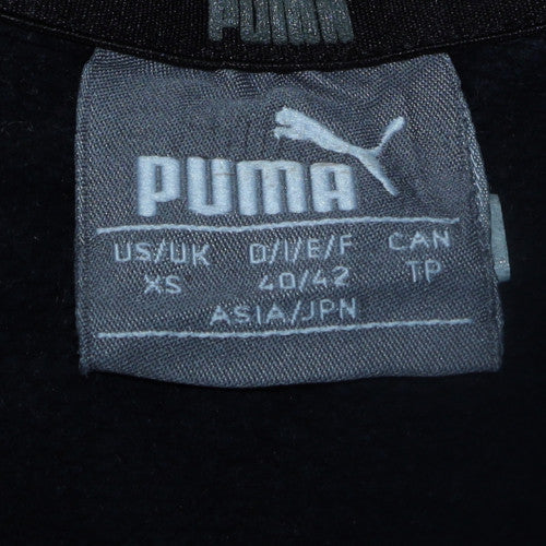 Puma Men's Black XS Pullover Sweatshirt Crew Neck Graphic Sportswear