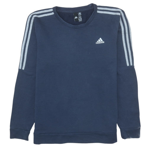 Adidas Mens Navy Blue Crew Neck Long Sleeve Sweatshirt M