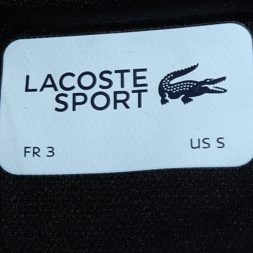 Lacoste Sport Men's Blue Black Track Jacket Size S Full Zip Polyester