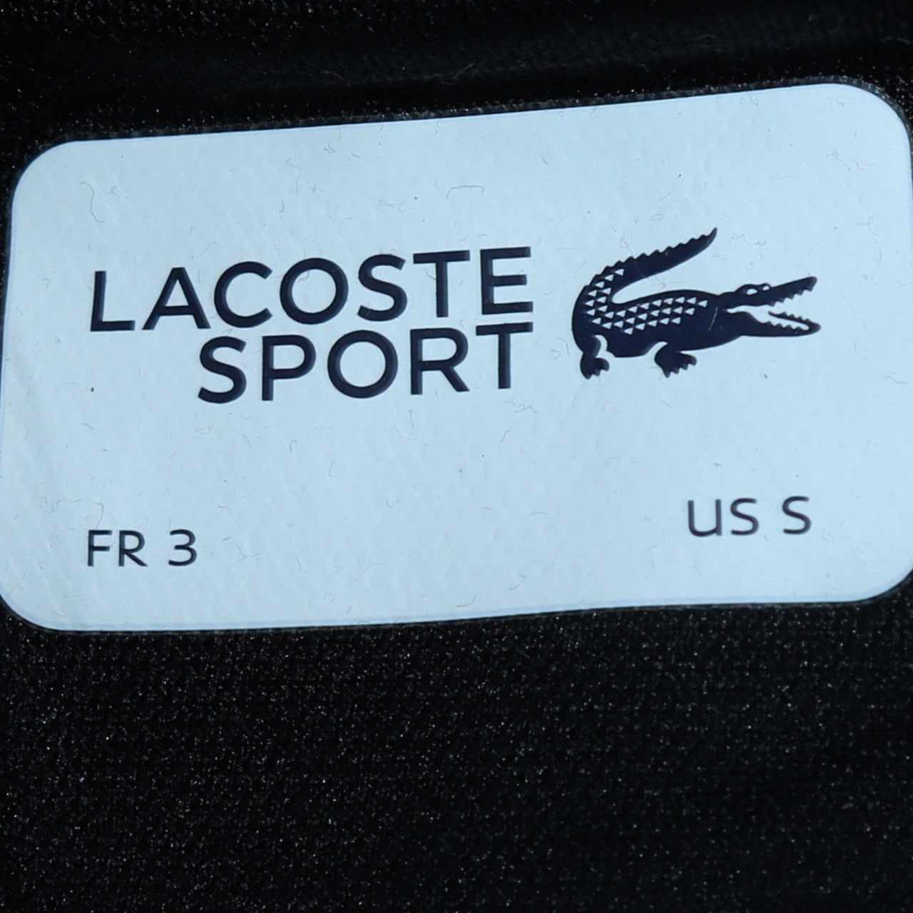 Lacoste Sport Men's Blue Black Track Jacket Size S Full Zip Polyester