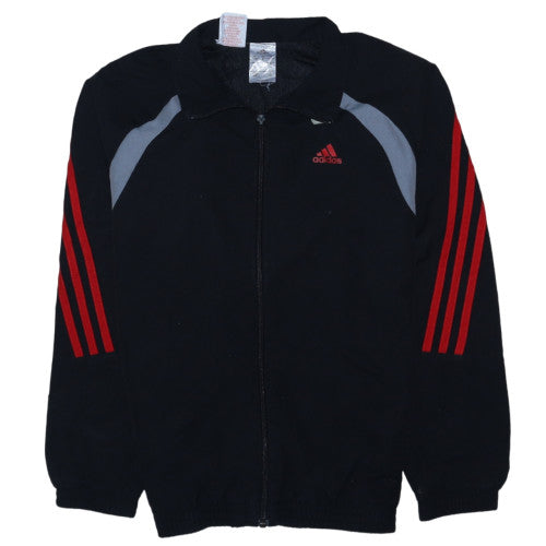 Adidas Boys Black 11-12 Years Track Jacket Full Zip Sportswear