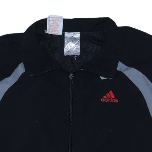 Adidas Boys Black 11-12 Years Track Jacket Full Zip Sportswear