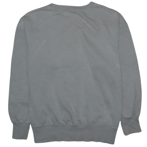 Nike Women's Beige XS Crew Neck Pullover Sweatshirt with Logo Print