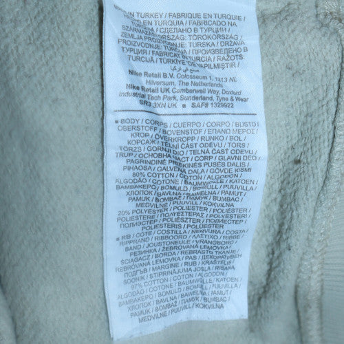 Nike Women's Beige XS Crew Neck Pullover Sweatshirt with Logo Print