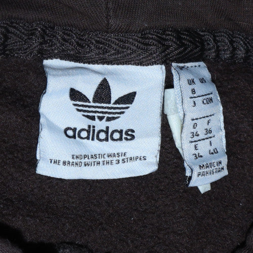 Adidas Womens Black Size 8 Pullover Hoodie with Logo