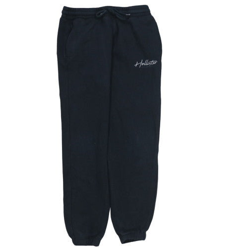 Hollister Men's Black Fleece Sweatpants S Regular Fit Logo Casual