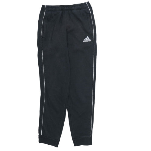 Adidas Men's Black Jogger Sweatpants S Regular Tapered Fleece