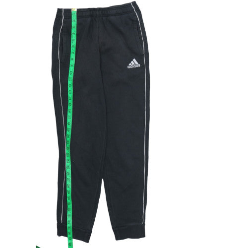 Adidas Men's Black Jogger Sweatpants S Regular Tapered Fleece