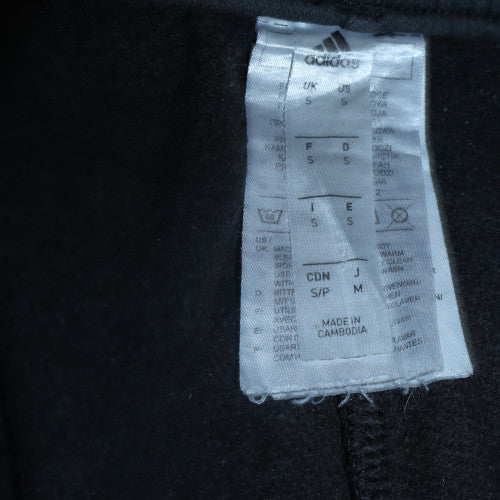 Adidas Men's Black Jogger Sweatpants S Regular Tapered Fleece