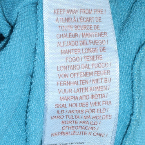 Levi's Girls Blue Pullover Hoodie 16 Years Logo Cotton Fleece Sweatshirt