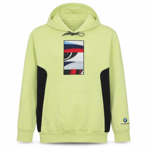 Puma BMW Motorsport Men's Yellow Pullover Hoodie Size S
