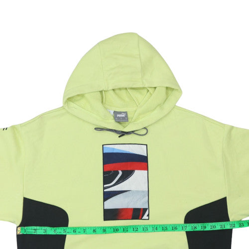 Puma BMW Motorsport Men's Yellow Pullover Hoodie Size S