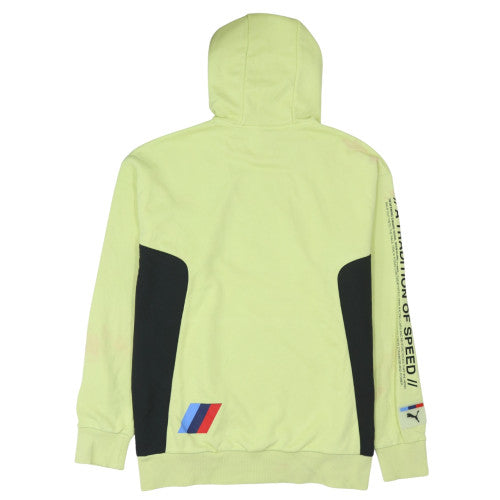 Puma BMW Motorsport Men's Yellow Pullover Hoodie Size S