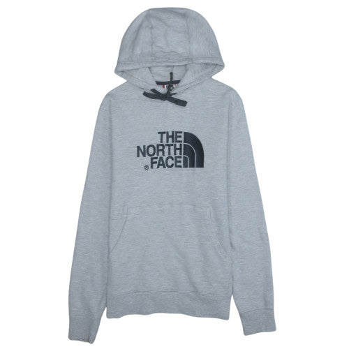 The North Face Men's Grey Pullover Hoodie Size S Classic Logo Sweatshirt