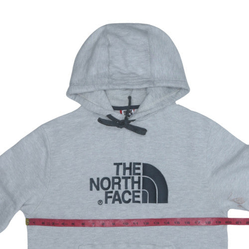 The North Face Men's Grey Pullover Hoodie Size S Classic Logo Sweatshirt