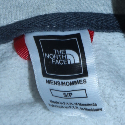 The North Face Men's Grey Pullover Hoodie Size S Classic Logo Sweatshirt