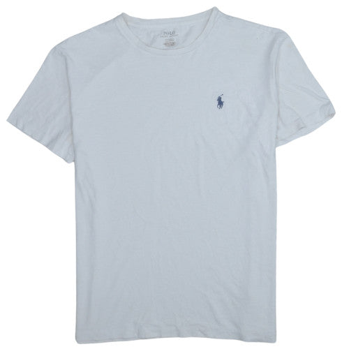 Polo Ralph Lauren Men's White Crew Neck Cotton T-Shirt Size M