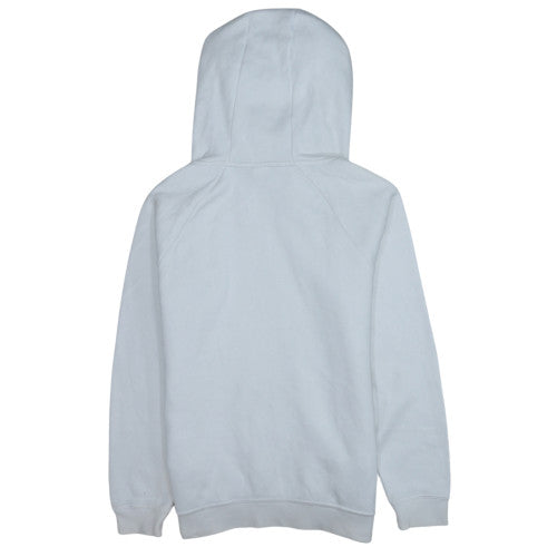 Nike Womens White Hoodie Medium Gold Logo Pullover Sweatshirt