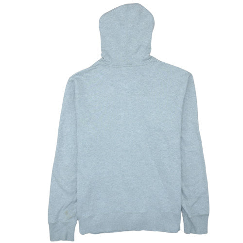 Nike Mens Grey Full Zip Hoodie L Regular Fit Fleece Sweatshirt