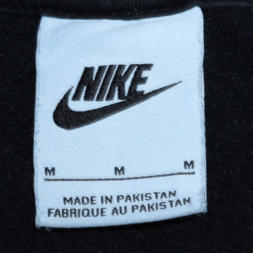 Nike Womens Black Medium Pullover Crew Neck Sweatshirt