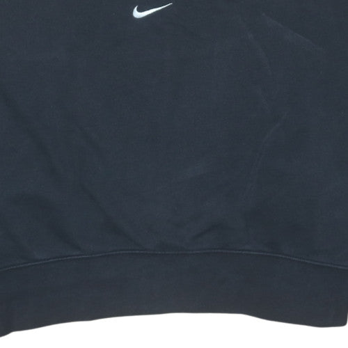 Nike Womens Black Medium Pullover Crew Neck Sweatshirt