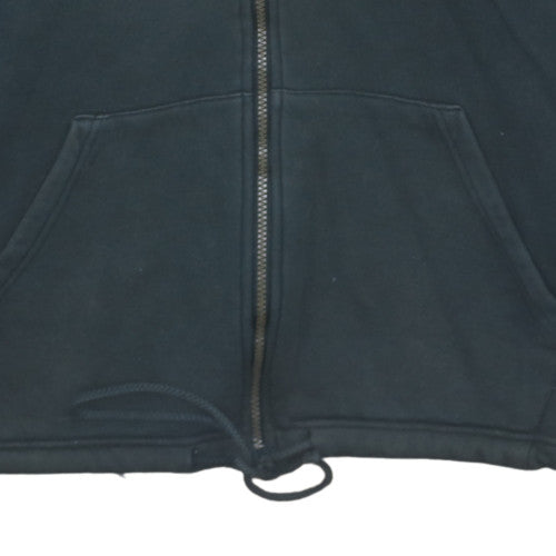 Russell Athletic Women's Black Full Zip Hoodie L Fleece Cotton