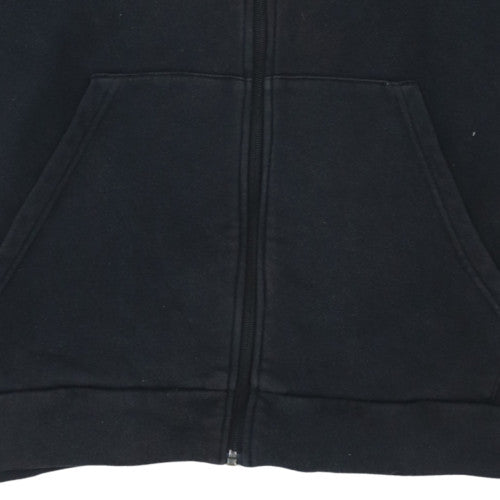 Adidas Mens Black Full Zip Hoodie Size L Sports Fleece Sweatshirt