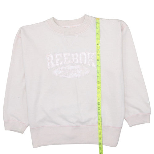 Reebok Women Beige Crew Neck Pullover Sweatshirt Size 12