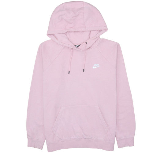 Nike Womens Pink Pullover Hoodie Size L Cotton Blend Sweatshirt