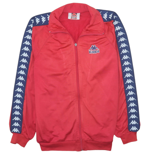 Kappa Mens Red Track Jacket Size M Retro Full Zip Sportswear
