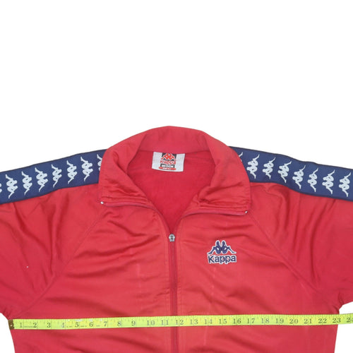 Kappa Mens Red Track Jacket Size M Retro Full Zip Sportswear
