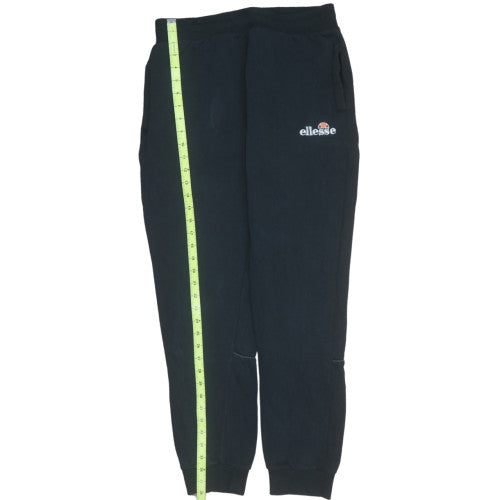 Ellesse Men's Black Regular Fit Sweatpants with Logo