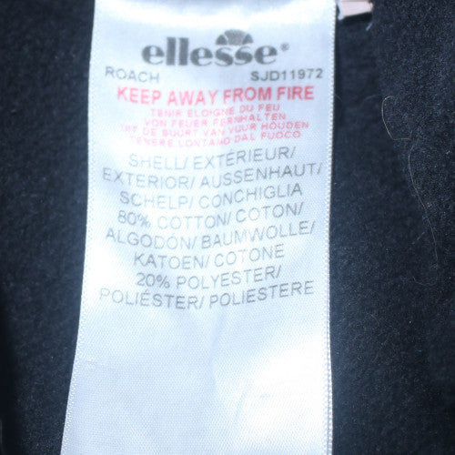 Ellesse Men's Black Regular Fit Sweatpants with Logo