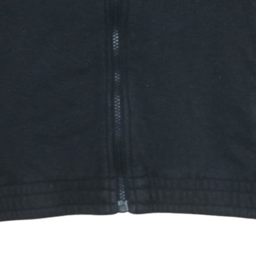 Adidas Men's Black Small Track Jacket Full Zip Cotton Activewear