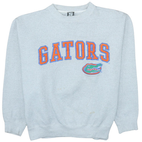 Signal Women Grey Gators Logo Pullover Sweatshirt Size L Vintage