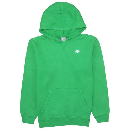 Nike Boys Green Pullover Hoodie XL 15-16 Years Cotton Blend Fleece