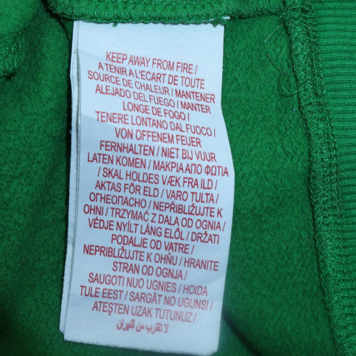 Nike Boys Green Pullover Hoodie XL 15-16 Years Cotton Blend Fleece