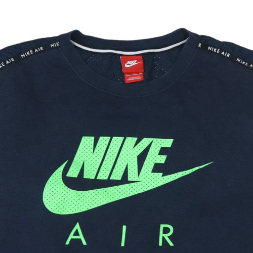 Nike Air Men's Blue Green XL Pullover Sweatshirt Crew Neck