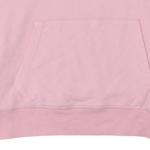 Levi's Womens Pink Pullover Hoodie Medium Cotton Logo Sweatshirt