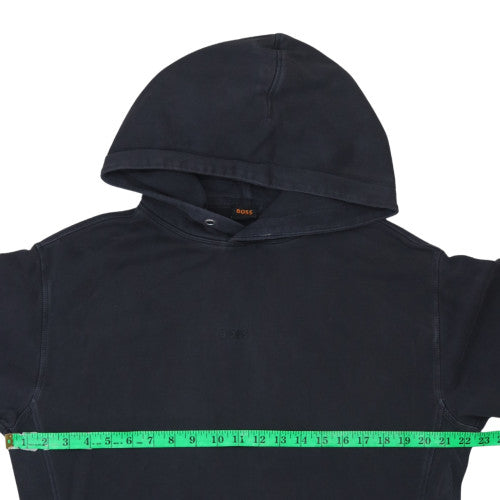 BOSS Men's Black Pullover Hoodie S Regular Fit Cotton Blend