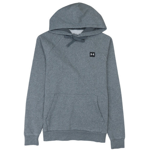 Under Armour Men's Grey Pullover Hoodie Size M Relaxed Fit Fleece