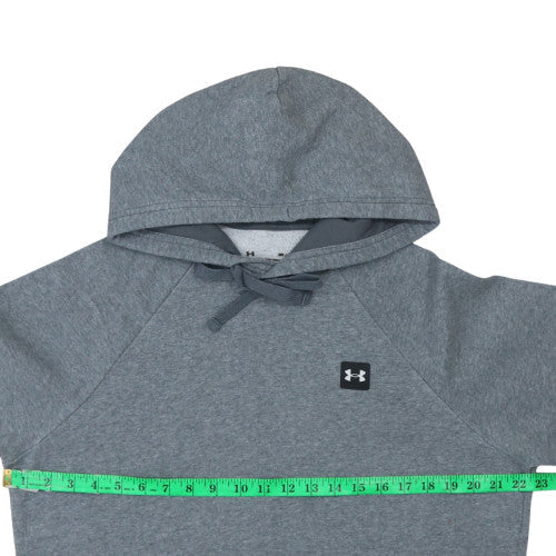 Under Armour Men's Grey Pullover Hoodie Size M Relaxed Fit Fleece