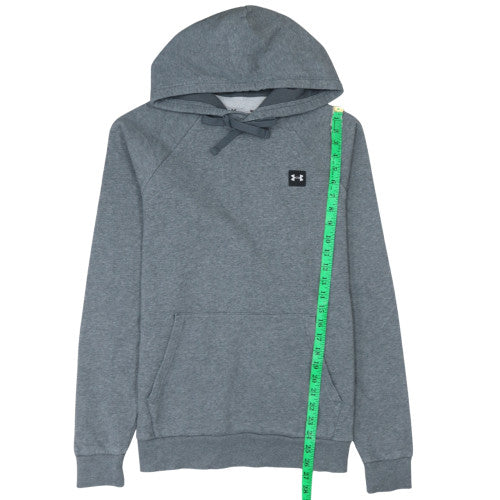 Under Armour Men's Grey Pullover Hoodie Size M Relaxed Fit Fleece