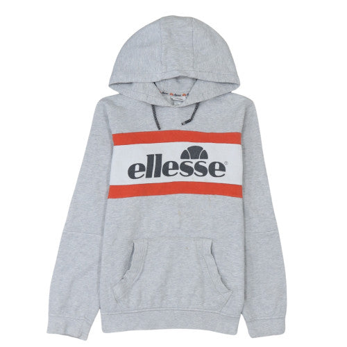 Ellesse Boys Grey Pullover Hoodie 14 Years Logo Fleece Sweatshirt