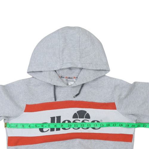 Ellesse Boys Grey Pullover Hoodie 14 Years Logo Fleece Sweatshirt