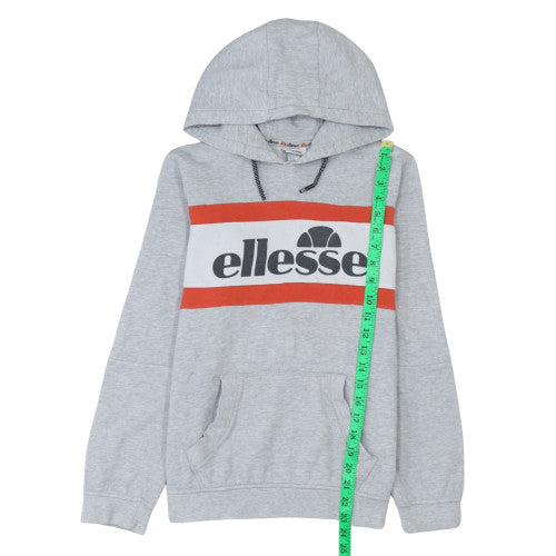 Ellesse Boys Grey Pullover Hoodie 14 Years Logo Fleece Sweatshirt